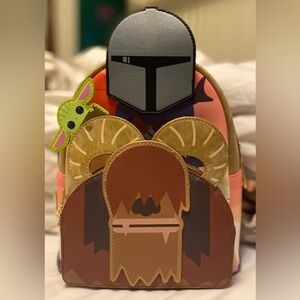 Loungefly Star Wars Mandalorian Bantha Ride Mini Backpack